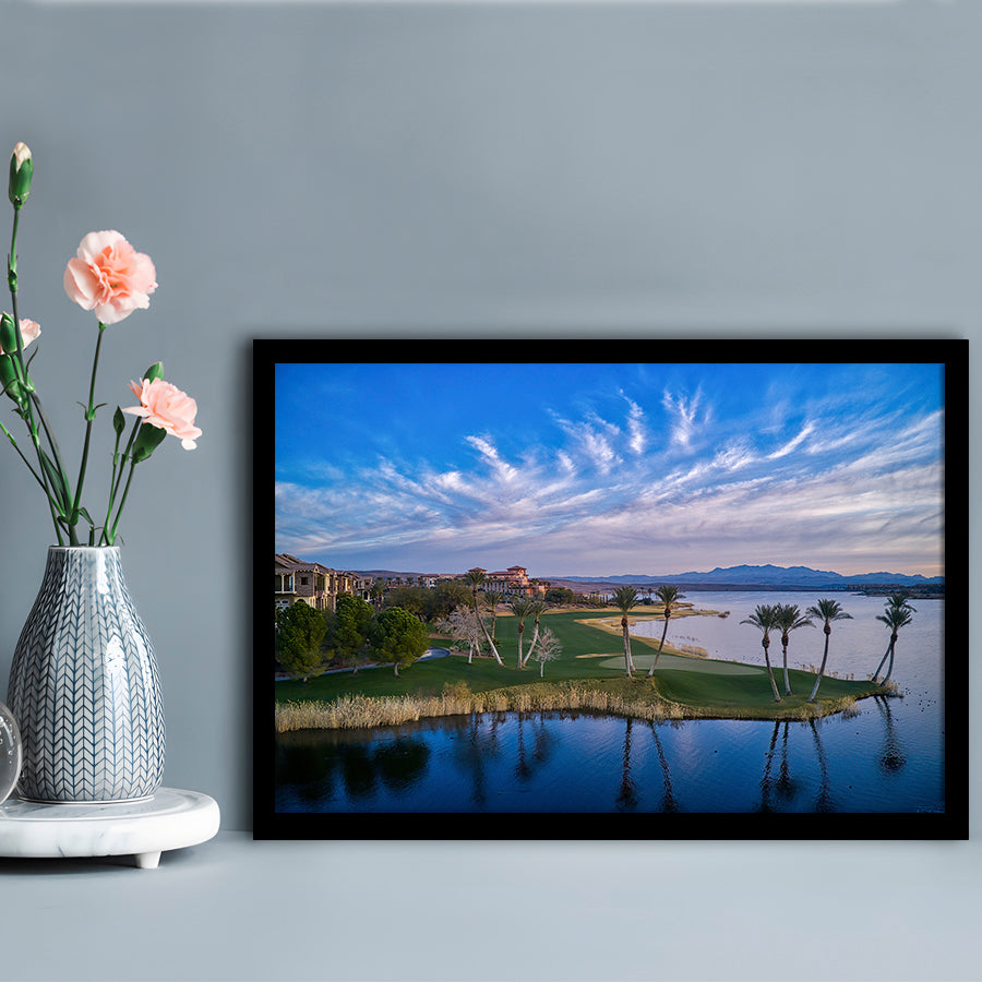 Reflection Bay Golf Courses In Las Vegas, Nv 3, Framed Art Print Wall Decor, Picture Framed