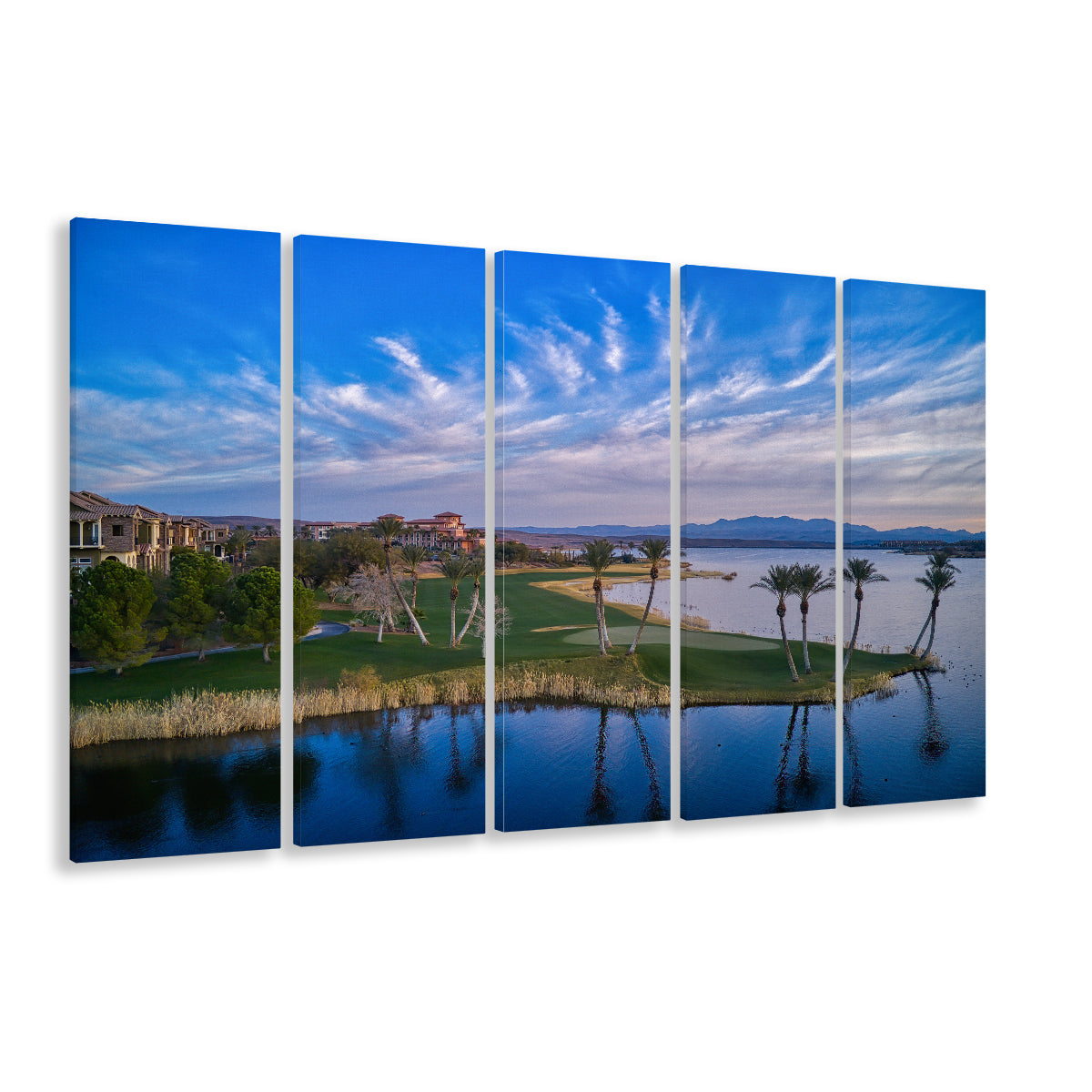 Reflection Bay Golf Courses In Las Vegas, Nv 3, Golf Art Print, Extra Large Canvas Print Wall Art