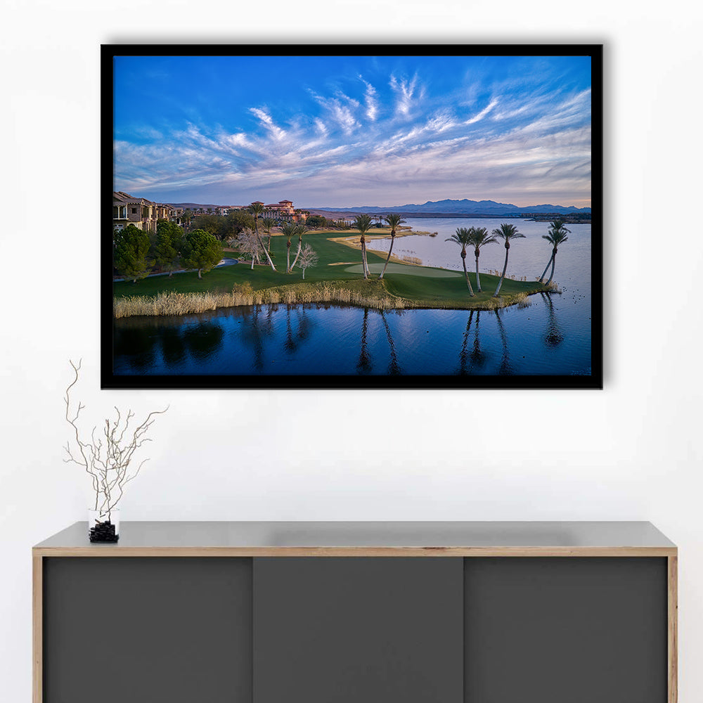 Reflection Bay Golf Courses In Las Vegas, Nv 3, Framed Art Print Wall Decor, Picture Framed