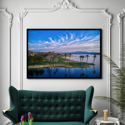 Reflection Bay Golf Courses In Las Vegas, Nv 3, Framed Art Print Wall Decor, Picture Framed