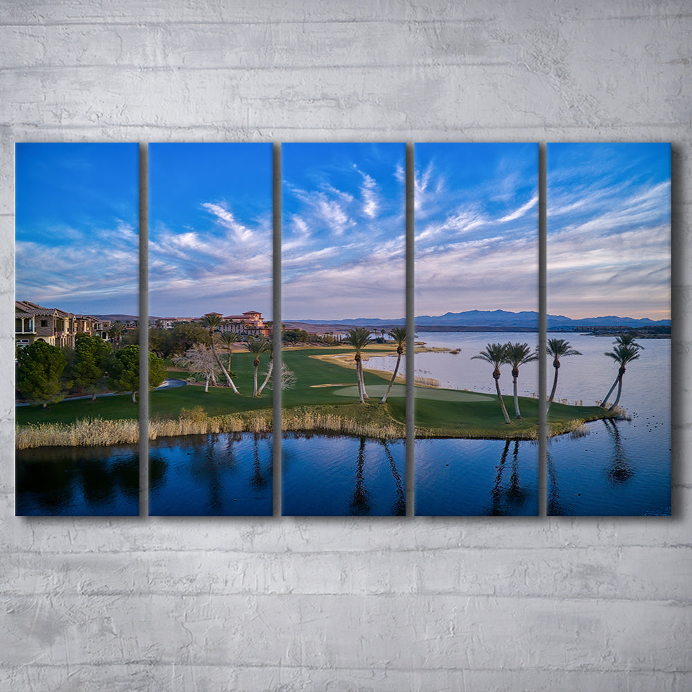 Reflection Bay Golf Courses In Las Vegas, Nv 3, Golf Art Print, Extra Large Canvas Print Wall Art