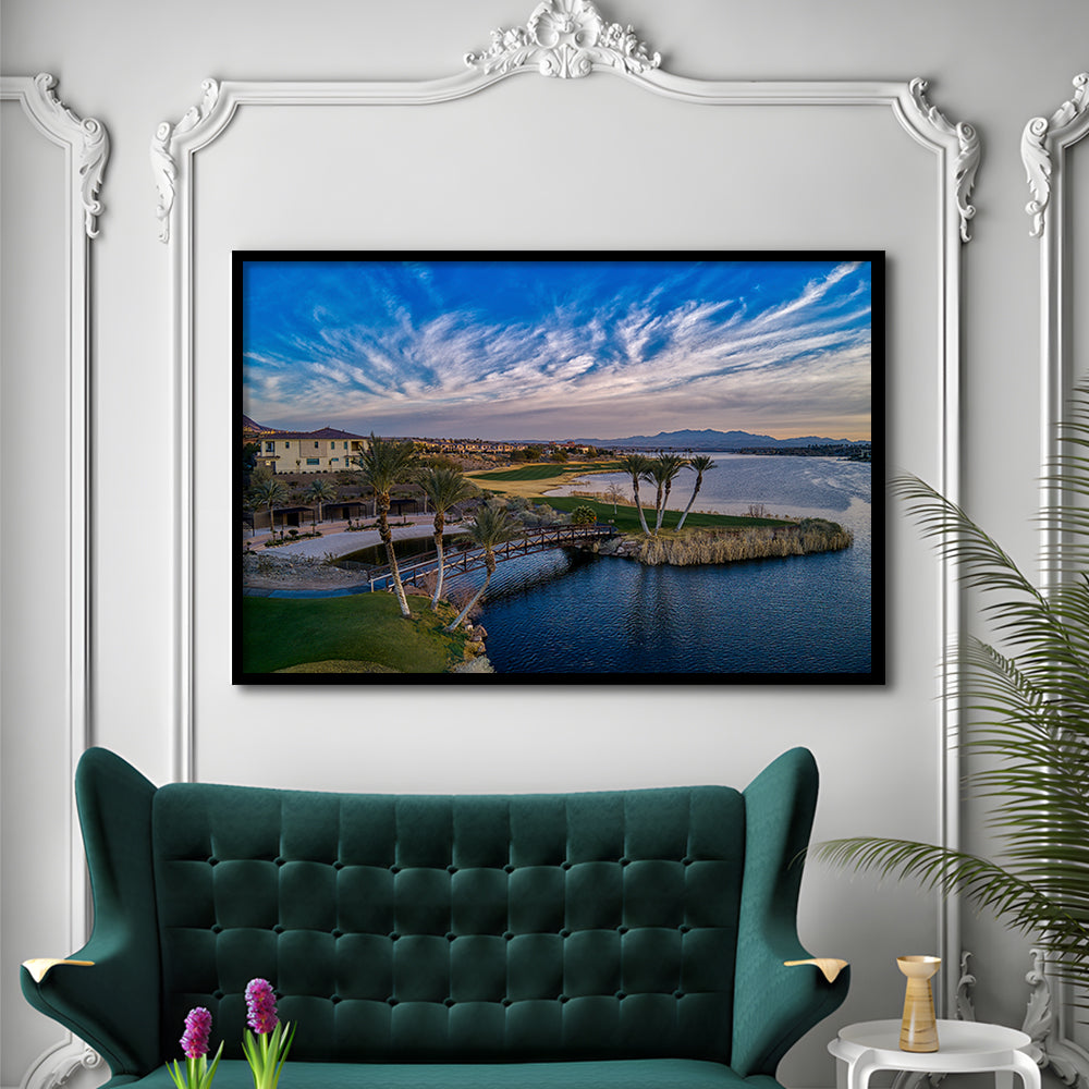 Reflection Bay Golf Courses In Las Vegas, Nv 4, Framed Art Print Wall Decor, Picture Framed