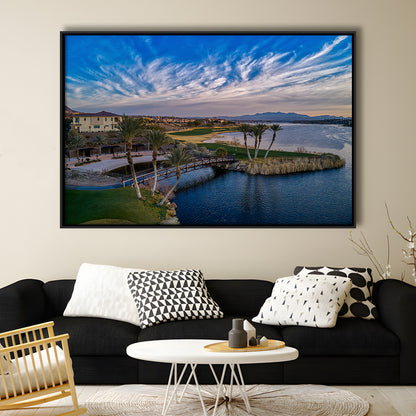 Reflection Bay Golf Courses In Las Vegas, Nv 4, Floating Framed Canvas Print Wall Art