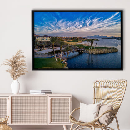 Reflection Bay Golf Courses In Las Vegas, Nv 4, Floating Framed Canvas Print Wall Art