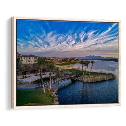 Reflection Bay Golf Courses In Las Vegas, Nv 4, Floating Framed Canvas Print Wall Art