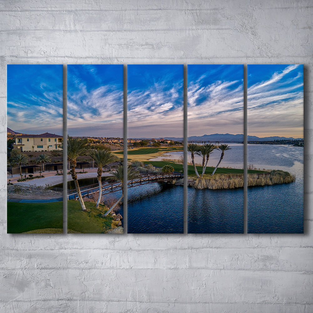 Reflection Bay Golf Courses In Las Vegas, Nv 4, Golf Art Print, Extra Large Canvas Print Wall Art