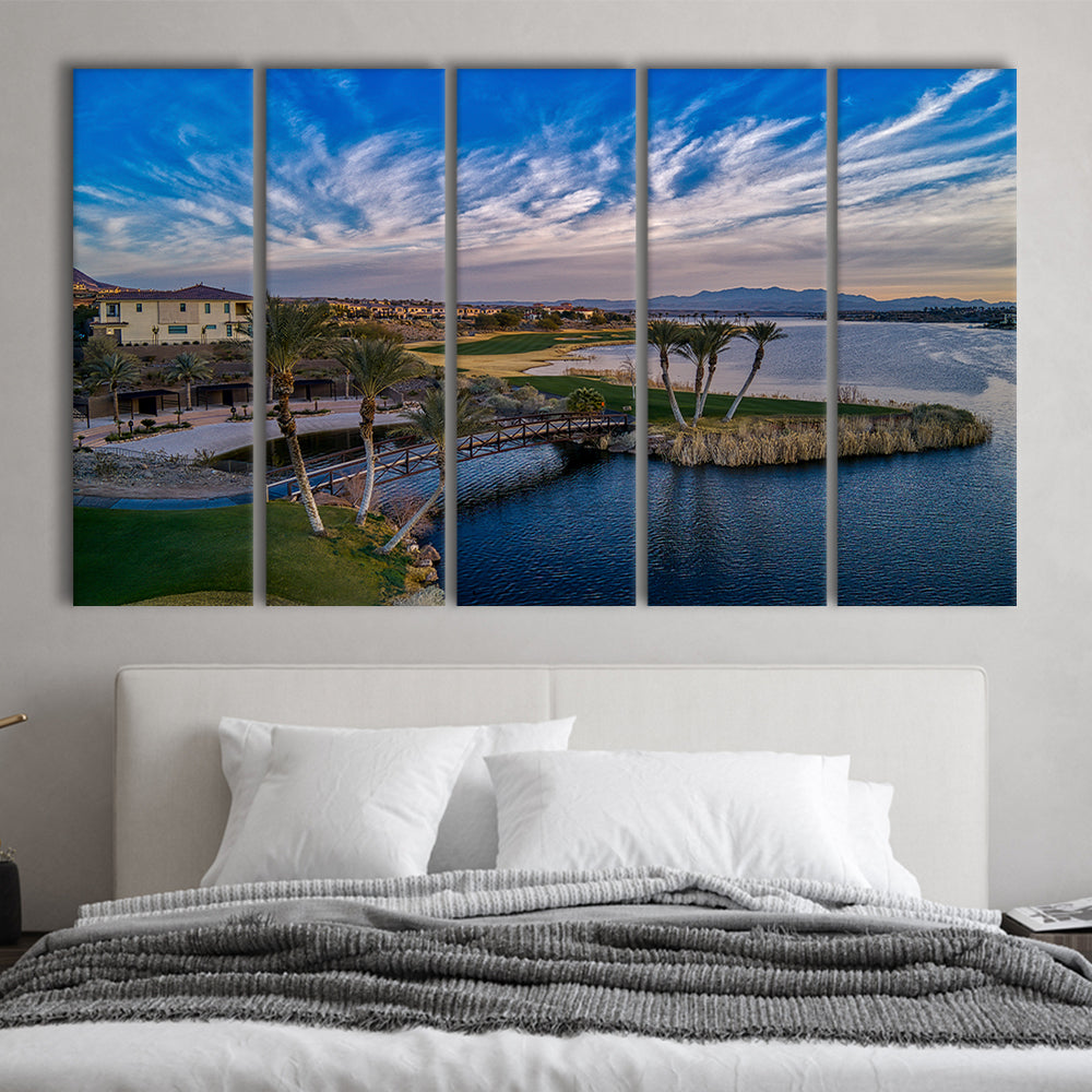 Reflection Bay Golf Courses In Las Vegas, Nv 4, Golf Art Print, Extra Large Canvas Print Wall Art