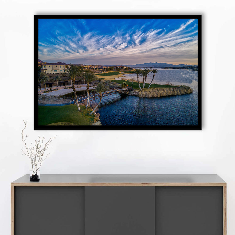 Reflection Bay Golf Courses In Las Vegas, Nv 4, Framed Art Print Wall Decor, Picture Framed