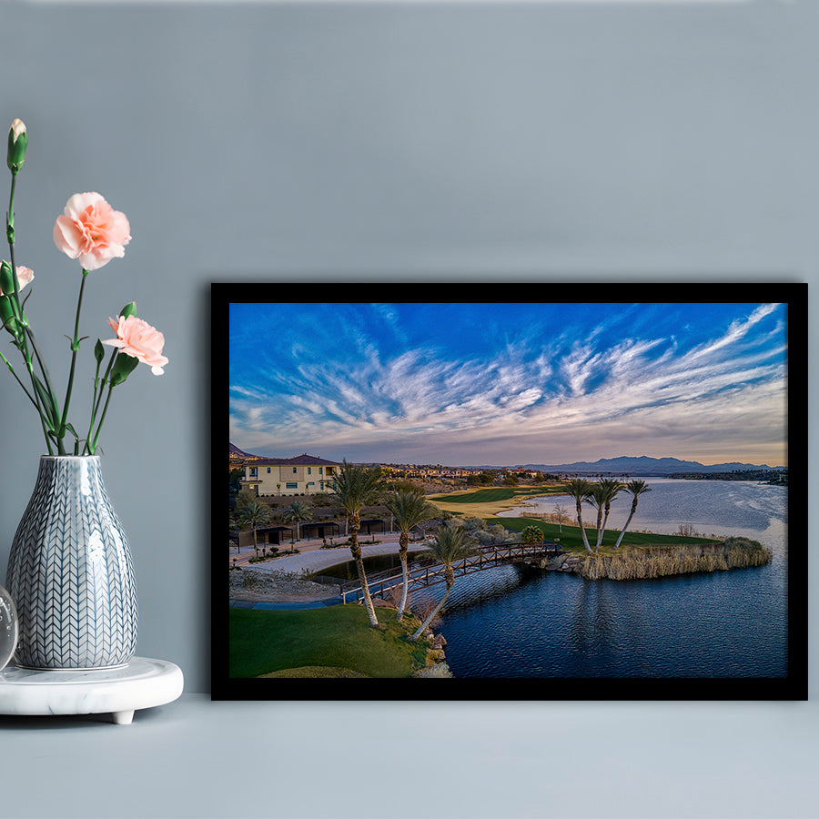 Reflection Bay Golf Courses In Las Vegas, Nv 4, Framed Art Print Wall Decor, Picture Framed