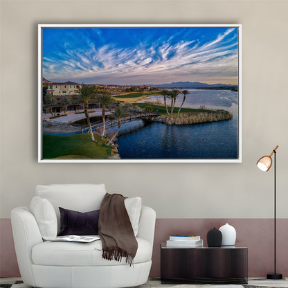 Reflection Bay Golf Courses In Las Vegas, Nv 4, Floating Framed Canvas Print Wall Art