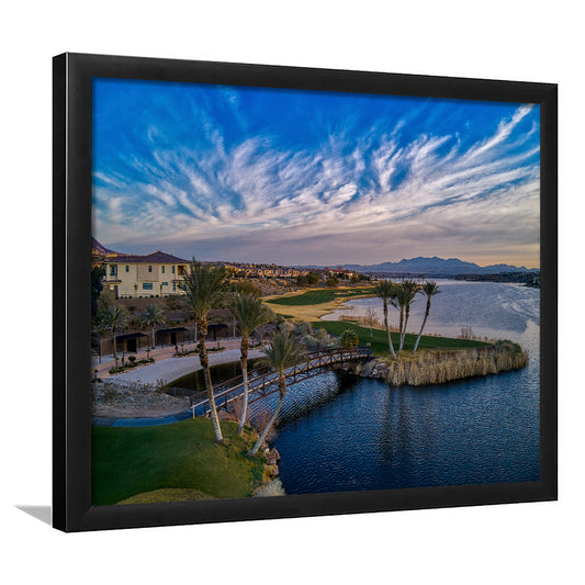 Reflection Bay Golf Courses In Las Vegas, Nv 4, Framed Art Print Wall Decor, Picture Framed