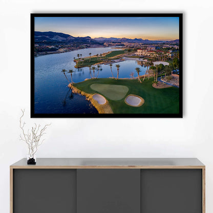 Reflection Bay Golf Courses In Las Vegas, Nv, Framed Art Print Wall Decor, Picture Framed