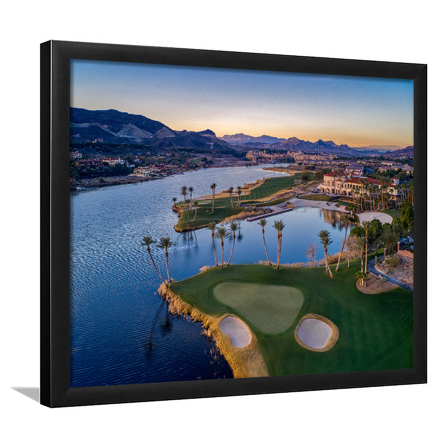 Reflection Bay Golf Courses In Las Vegas, Nv, Framed Art Print Wall Decor, Picture Framed