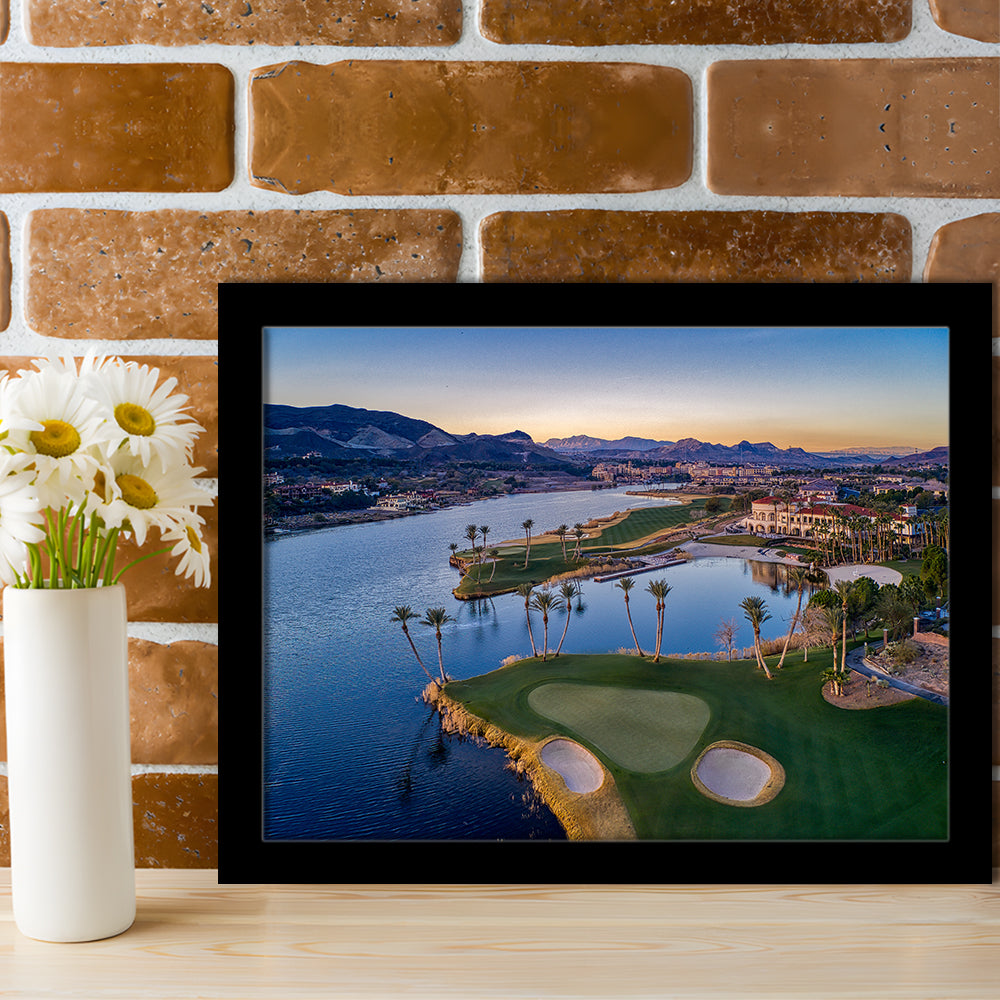 Reflection Bay Golf Courses In Las Vegas, Nv, Framed Art Print Wall Decor, Picture Framed