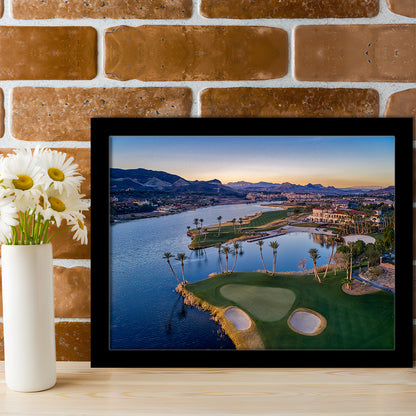Reflection Bay Golf Courses In Las Vegas, Nv, Framed Art Print Wall Decor, Picture Framed