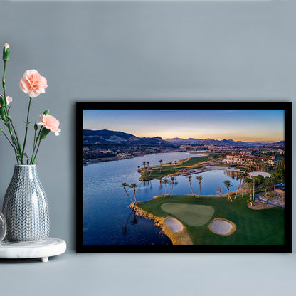 Reflection Bay Golf Courses In Las Vegas, Nv, Framed Art Print Wall Decor, Picture Framed