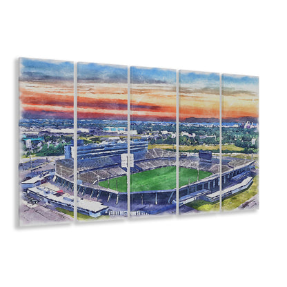 Rentschler Field WaterColor, East Hartford Connecticut Watercolor, Sport Art, Extra Large Canvas Print Wall Art
