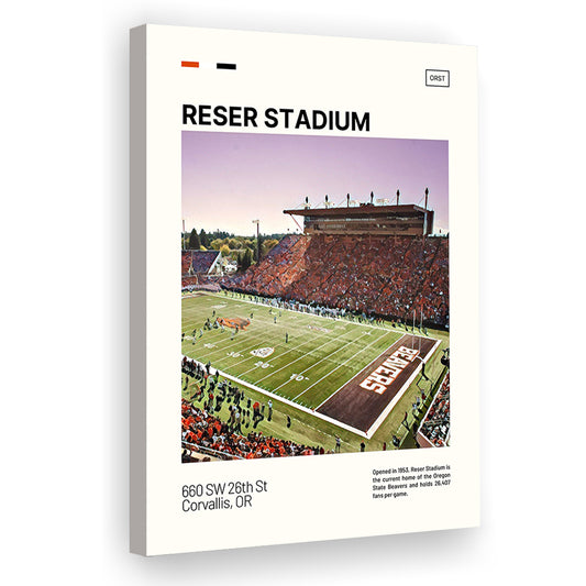 Reser Stadium Print, Oregon State Beavers Stadium Canvas Art, Fan Gifts, Sport Art, Canvas Print Wall Art