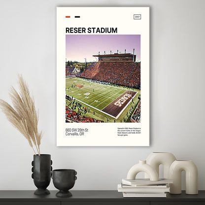 Reser Stadium Print, Oregon State Beavers Stadium Canvas Art, Fan Gifts, Sport Art, Canvas Print Wall Art