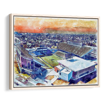 Rice Painting Stadium Watercolor, Houston Texas Watercolor, Sport Gift Art, Framed Canvas Print Wall Art