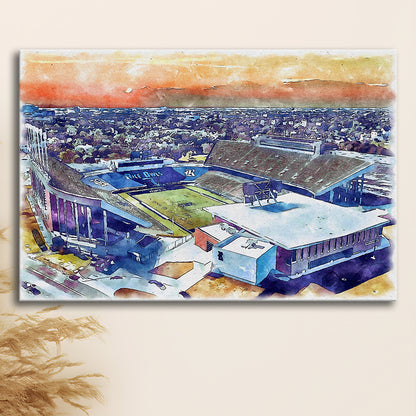 Rice Painting Stadium Watercolor, Houston Texas Watercolor, Sport Art, Gifts for him, Canvas Print Wall Art