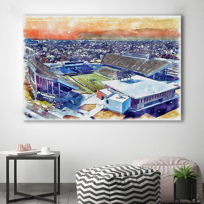 Rice Painting Stadium Watercolor, Houston Texas Watercolor, Sport Art, Gifts for him, Canvas Print Wall Art