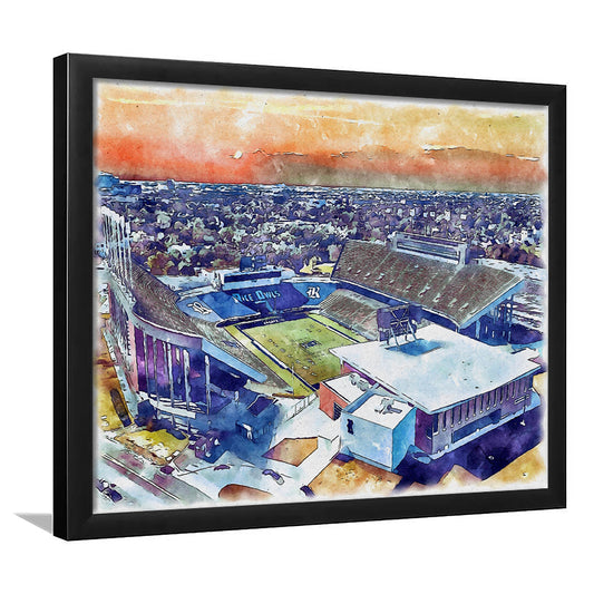 Rice Painting Stadium Watercolor, Houston Texas Watercolor, Sport Gift Art, Framed Art Print Wall Decor