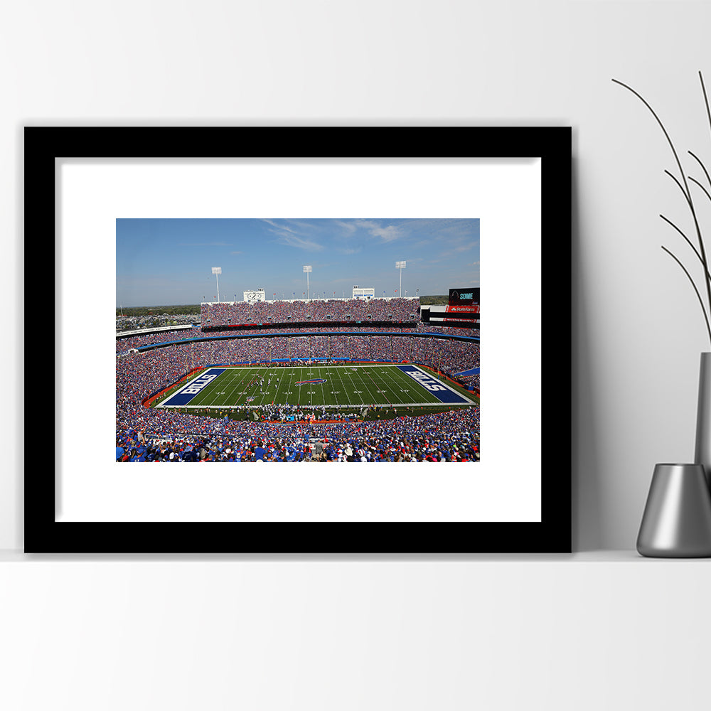 Rich Stadium, Stadium Canvas, Sport Art, Gift for him, White Border Framed Art Print Wall Decor