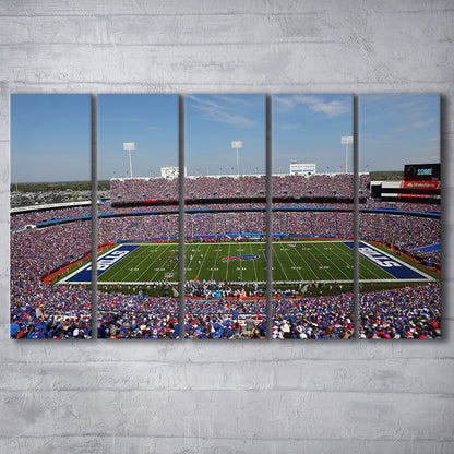 Rich Stadium, Stadium Canvas, Sport Art, 5 Panel B, Extra Large Canvas, Canvas Print Wall Art