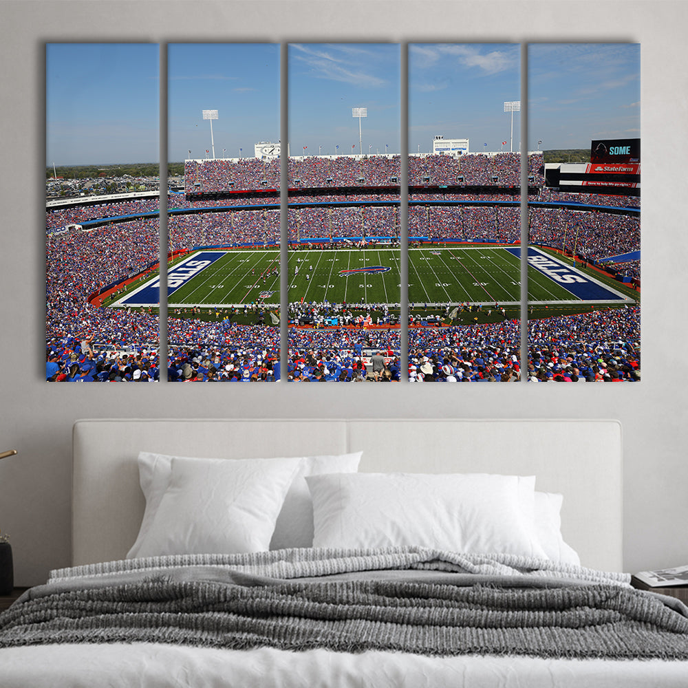 Rich Stadium, Stadium Canvas, Sport Art, 5 Panel B, Extra Large Canvas, Canvas Print Wall Art
