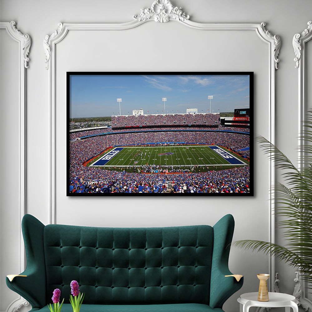 Rich Stadium, Stadium Canvas, Sport Art, Gift for him, Framed Art Print Wall Decor, Picture Framed