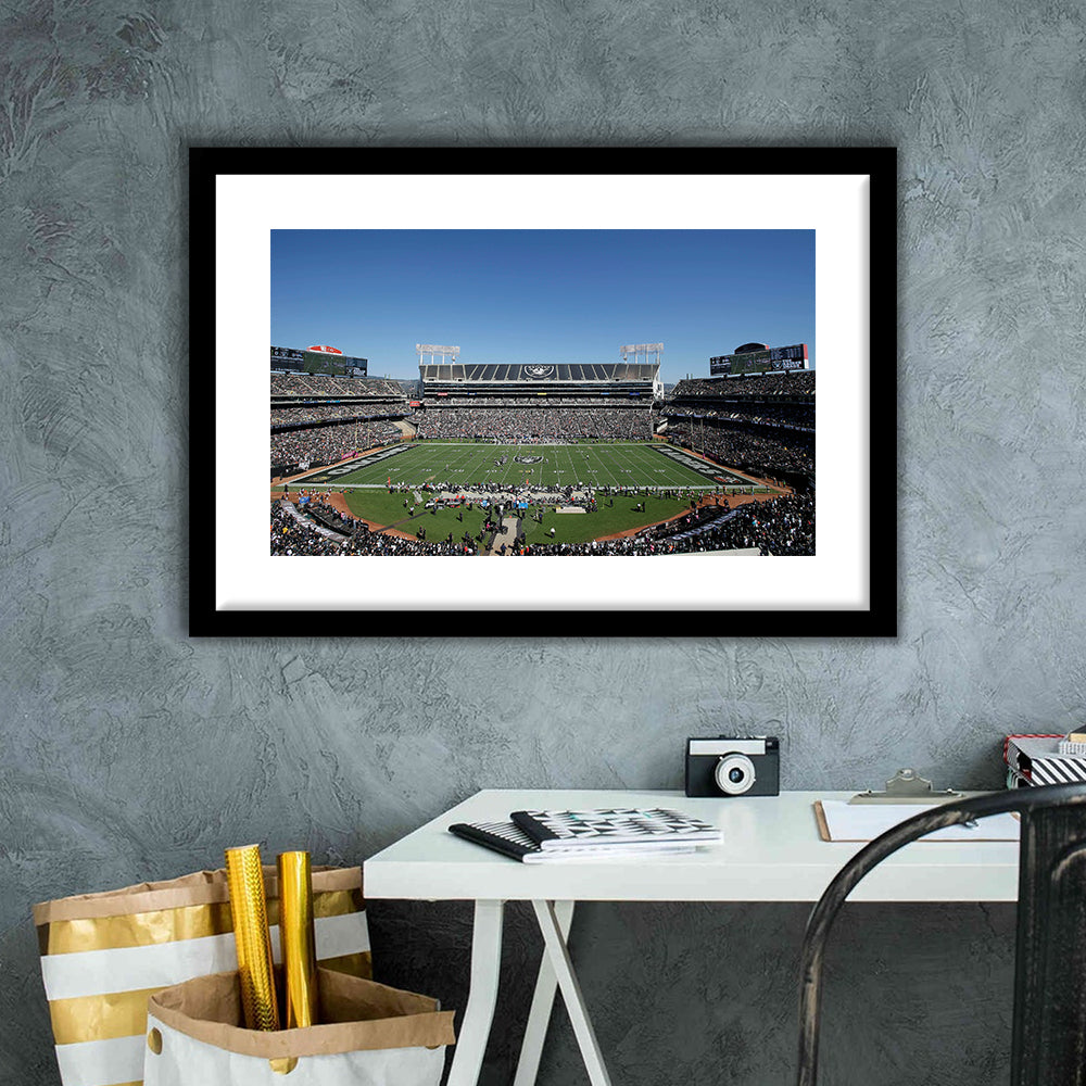 Ring Central Coliseum, Stadium Canvas, Sport Art, Gift for him, White Border Framed Art Print Wall Decor