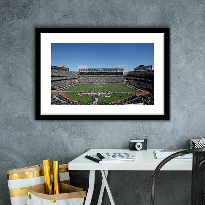 Ring Central Coliseum, Stadium Canvas, Sport Art, Gift for him, White Border Framed Art Print Wall Decor