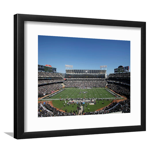 Ring Central Coliseum, Stadium Canvas, Sport Art, Gift for him, White Border Framed Art Print Wall Decor
