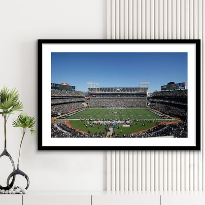 Ring Central Coliseum, Stadium Canvas, Sport Art, Gift for him, White Border Framed Art Print Wall Decor