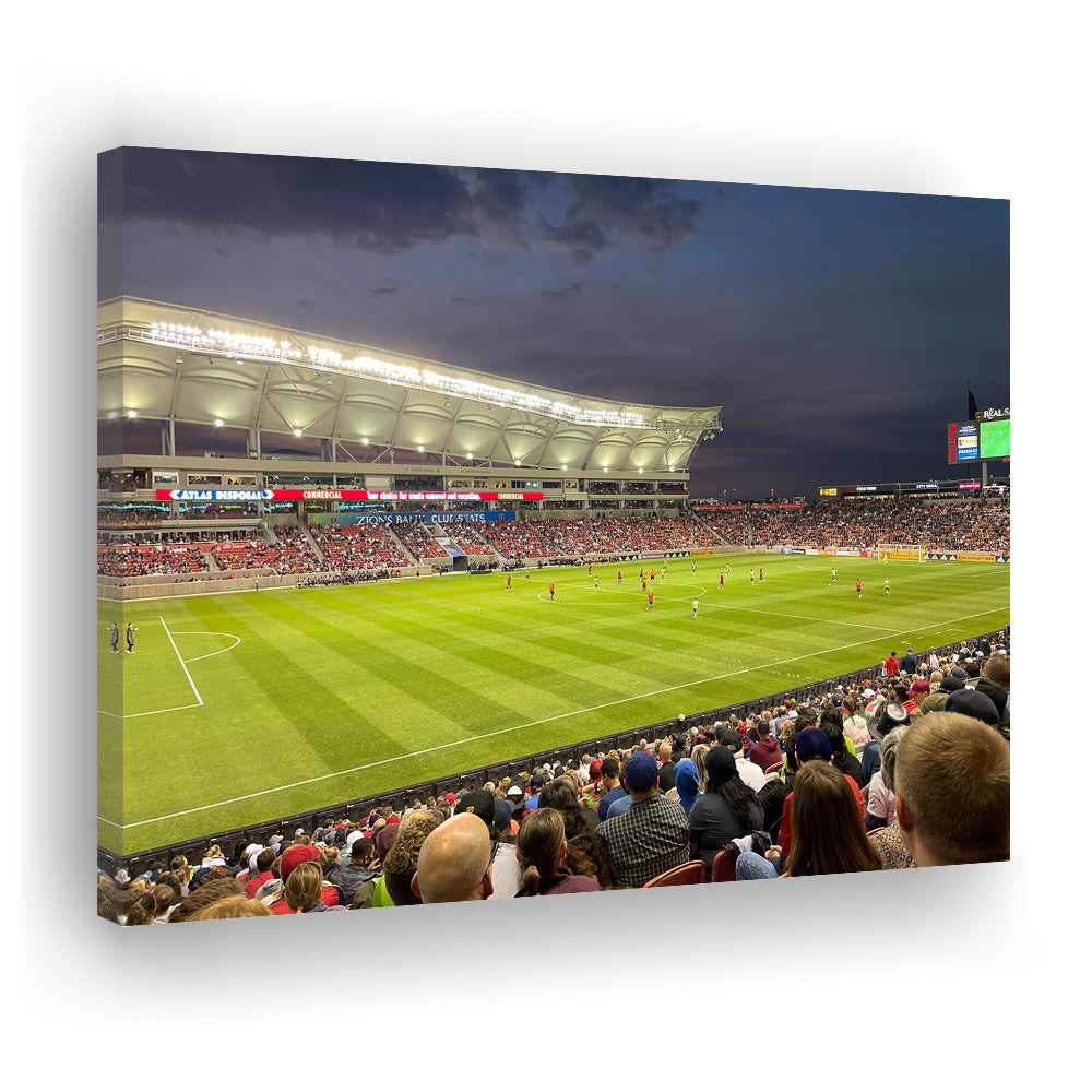 Rio Tinto Stadium, Stadium Canvas, Sport Art, Gift for him, Man Cave Decor, Art Print, Canvas Print Wall Art