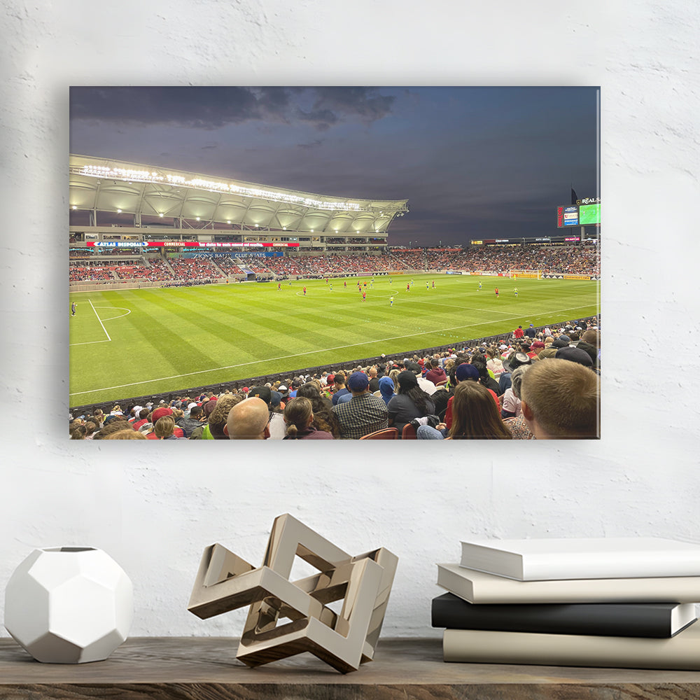 Rio Tinto Stadium, Stadium Canvas, Sport Art, Gift for him, Man Cave Decor, Art Print, Canvas Print Wall Art