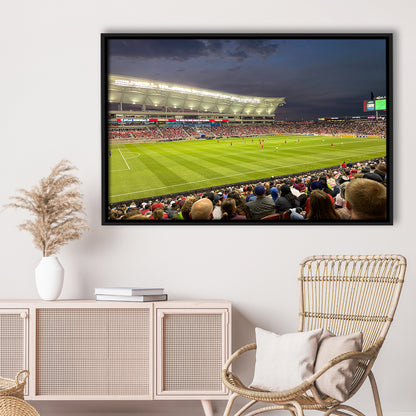 Rio Tinto Stadium, Stadium Canvas, Sport Art, Framed Canvas Print Wall Art, Floating Frame