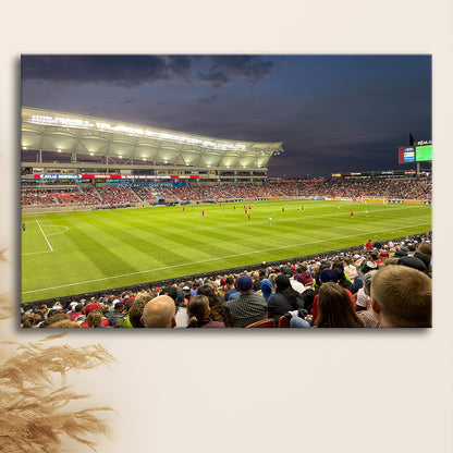 Rio Tinto Stadium, Stadium Canvas, Sport Art, Gift for him, Man Cave Decor, Art Print, Canvas Print Wall Art