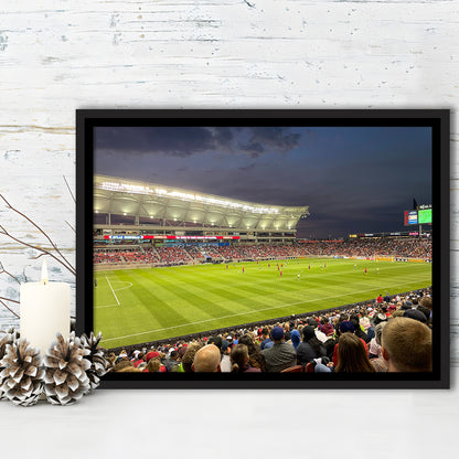 Rio Tinto Stadium, Stadium Canvas, Sport Art, Framed Canvas Print Wall Art, Floating Frame