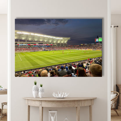 Rio Tinto Stadium, Stadium Canvas, Sport Art, Gift for him, Man Cave Decor, Art Print, Canvas Print Wall Art