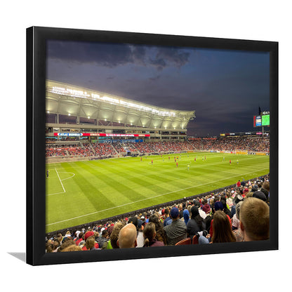 Rio Tinto Stadium, Stadium Canvas, Sport Art, Gift for him, Framed Art Print Wall Decor, Picture Framed