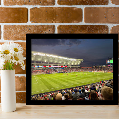 Rio Tinto Stadium, Stadium Canvas, Sport Art, Gift for him, Framed Art Print Wall Decor, Picture Framed