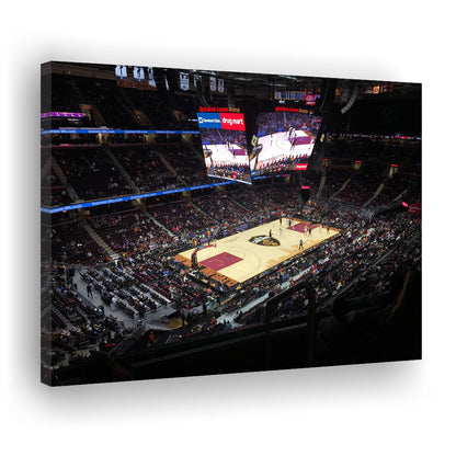 Rocket Mortgage Fieldhouse, Stadium Canvas, Sport Art, Gift for him, Man Cave Decor, Art Print, Canvas Print Wall Art
