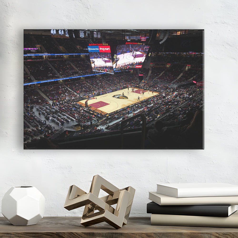 Rocket Mortgage Fieldhouse, Stadium Canvas, Sport Art, Gift for him, Man Cave Decor, Art Print, Canvas Print Wall Art