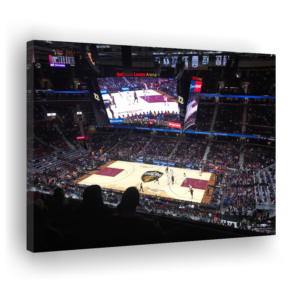 Rockets Mortgage Cavalier, Stadium Canvas, Sport Art, Gift for him, Man Cave Decor, Art Print, Canvas Print Wall Art