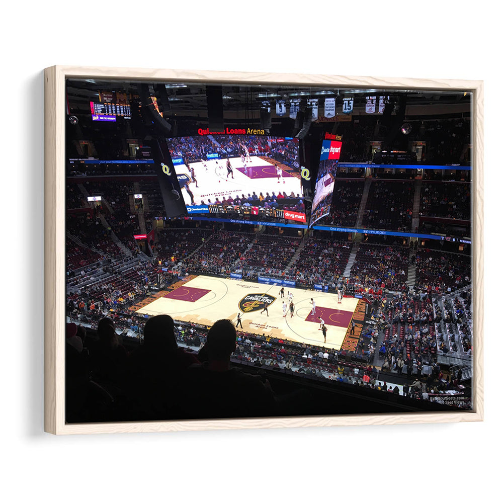 Rockets Mortgage Cavalier, Stadium Canvas, Sport Art, Framed Canvas Print Wall Art, Floating Frame