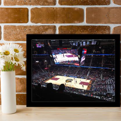Rockets Mortgage Cavalier, Stadium Canvas, Sport Art, Gift for him, Framed Art Print Wall Decor, Picture Framed