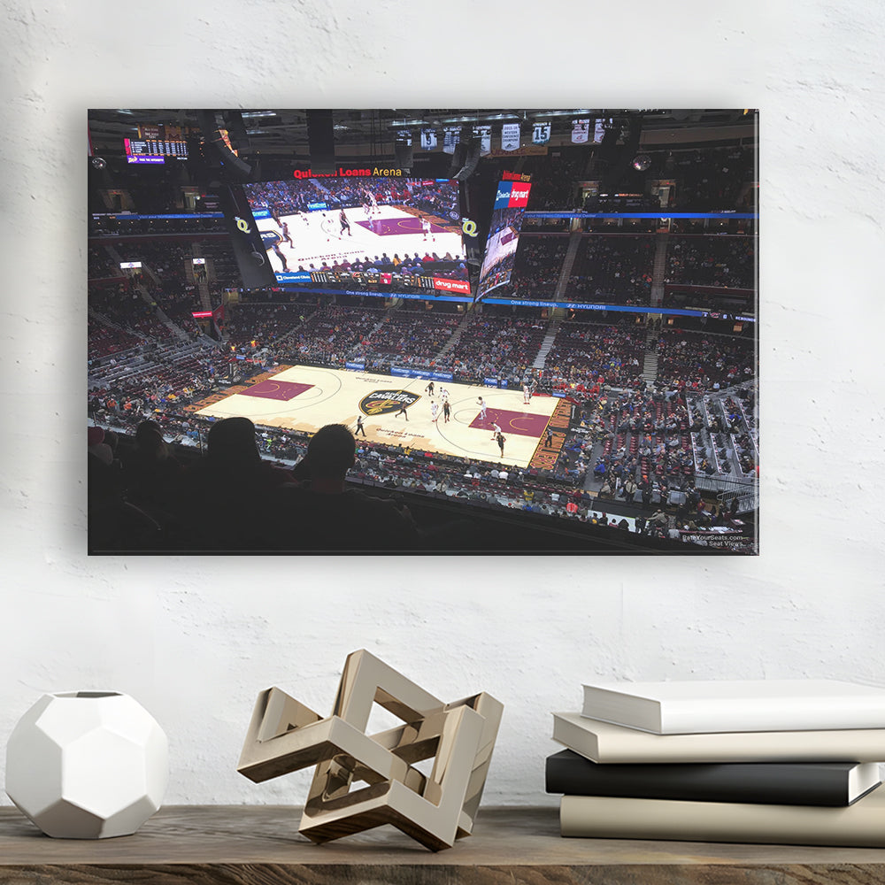 Rockets Mortgage Cavalier, Stadium Canvas, Sport Art, Gift for him, Man Cave Decor, Art Print, Canvas Print Wall Art