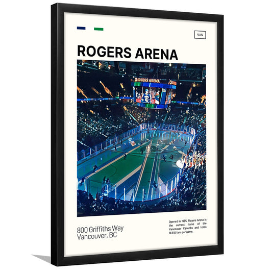 Rogers Arena Print, Vancouver Canucks Stadium Art, Gifts for him, Sport Art, Framed Art Print Wall Decor